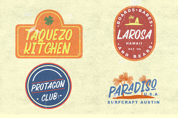 Quechely Sign Retro Layered Font in Script Fonts - product preview 7