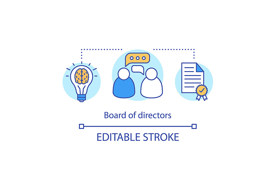 Board of directors concept icon