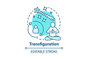 Transfiguration concept icon