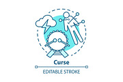 Curse concept icon