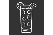 Cocktail in highball glass icon