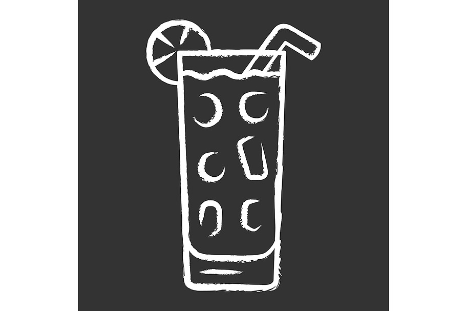 Cocktail in highball glass icon in Icons - product preview 8