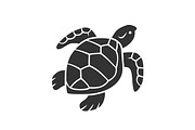 Turtle glyph icon