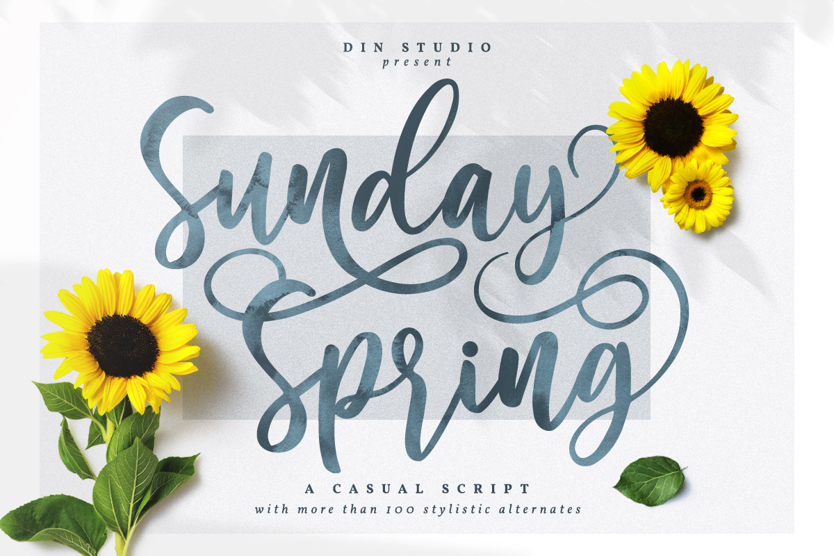 Sunday Spring - Chic Brush Font in Script Fonts - product preview 8