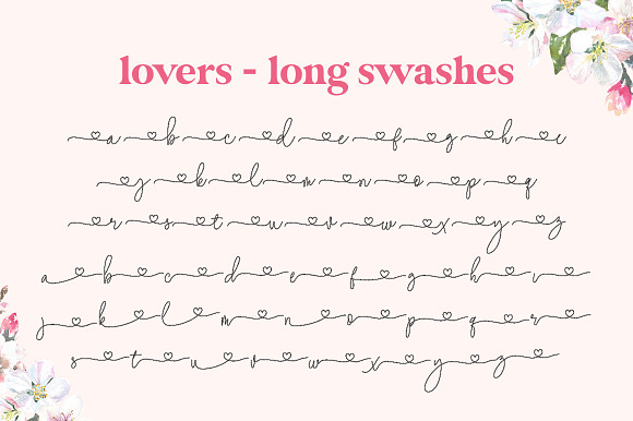 Lovers Script Font Family in Script Fonts - product preview 7