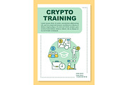 Crypto training poster template