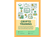 Crypto training poster template