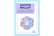 Cryptocurrency wallet poster
