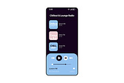 Chillout & lounge FM radio interface