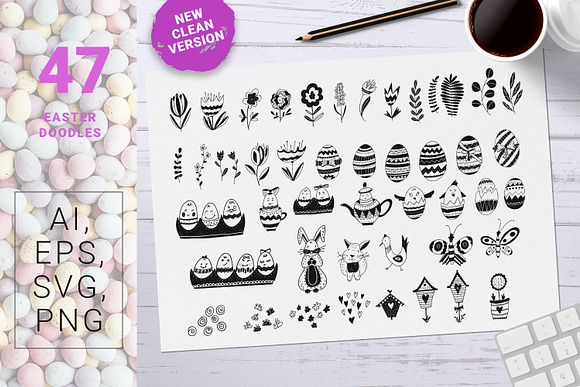 Fresh Eggs - Easter design kit in Objects - product preview 10