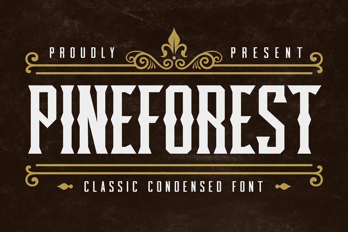 Pineforest - Classic Condensed Font in Display Fonts - product preview 8