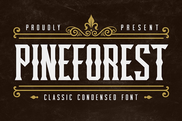 Pineforest - Classic Condensed Font in Display Fonts - product preview 10