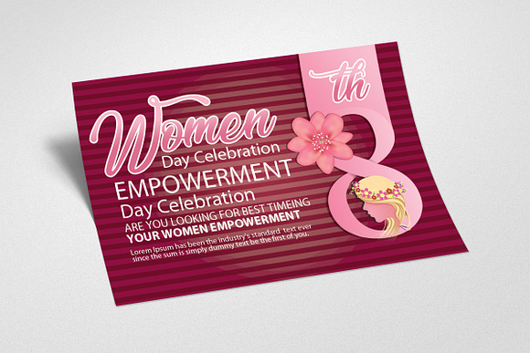 Women's Day Event Card Template in Card Templates - product preview 1