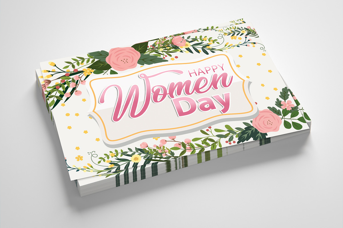 Women's Day Greeting Card in Card Templates - product preview 8