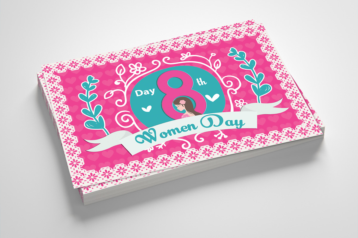 Women's Day Greeting Card Template in Card Templates - product preview 8