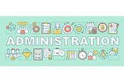 Administration word concepts banner