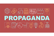 Propaganda word concepts banner