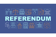 Referendum word concepts banner