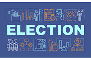Election word concepts banner