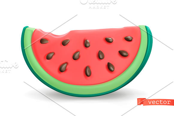 Strawberry, watermelon, lemon orange in Icons - product preview 5