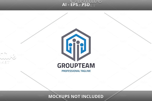 Group Team Logo in Logo Templates - product preview 2