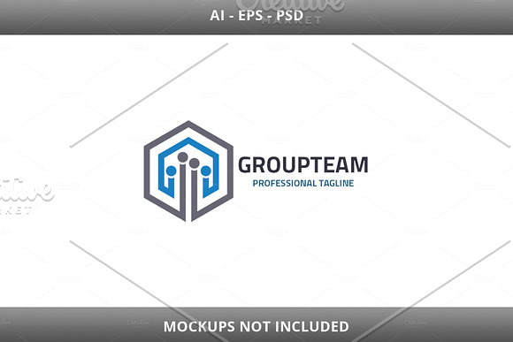 Group Team Logo in Logo Templates - product preview 3