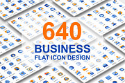 Big Collection Business Flat Icons