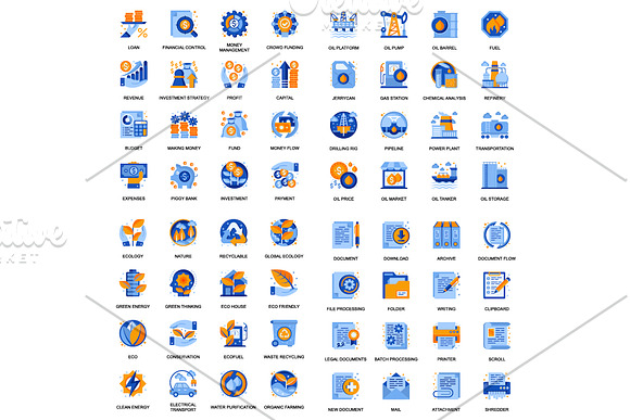 Big Collection Business Flat Icons in Icons - product preview 7