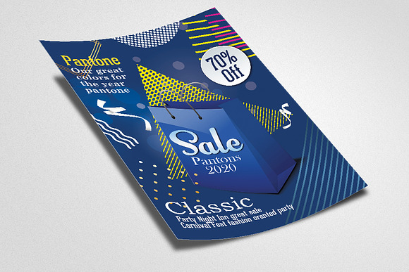 Pantone 2020 Sale Offer Flyer in Flyer Templates - product preview 1