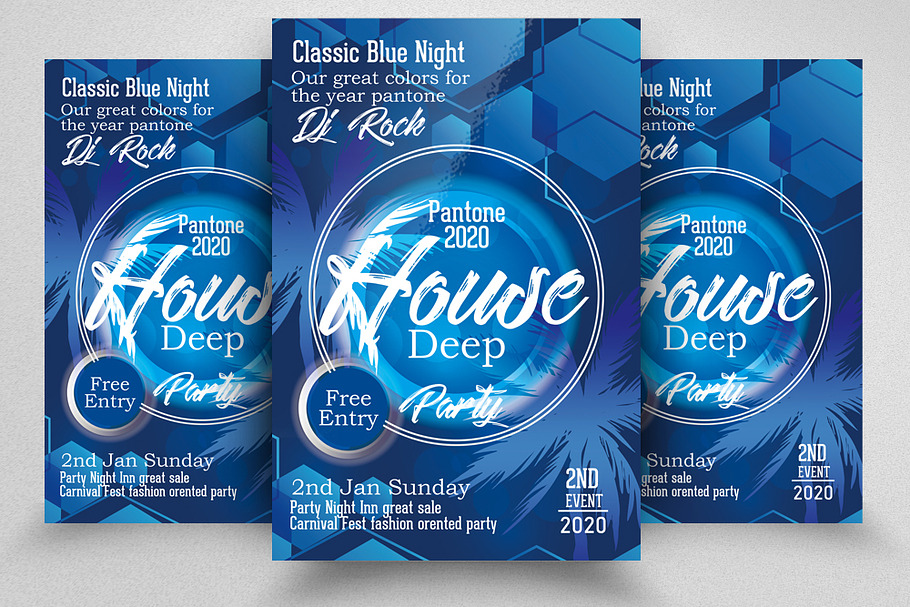 Pantone 2020 Party Night Flyer