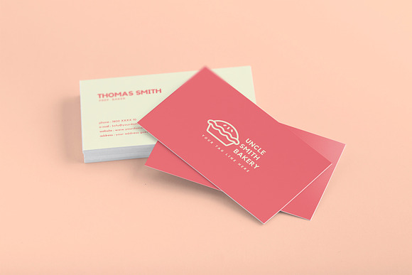 Minimal Bakery Business Card in Business Card Templates - product preview 1