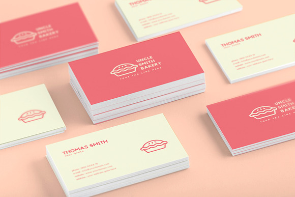 Minimal Bakery Business Card in Business Card Templates - product preview 2