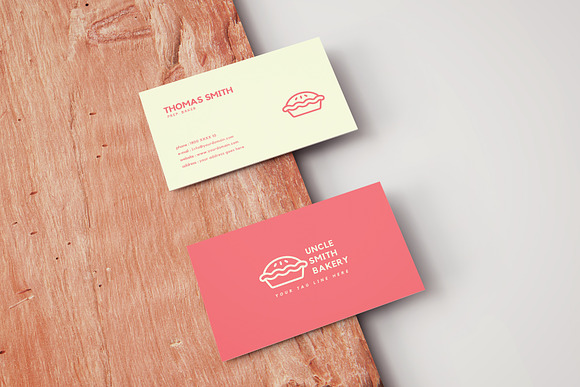 Minimal Bakery Business Card in Business Card Templates - product preview 4