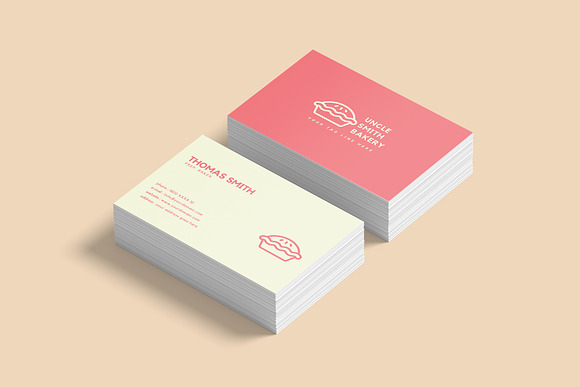 Minimal Bakery Business Card in Business Card Templates - product preview 5