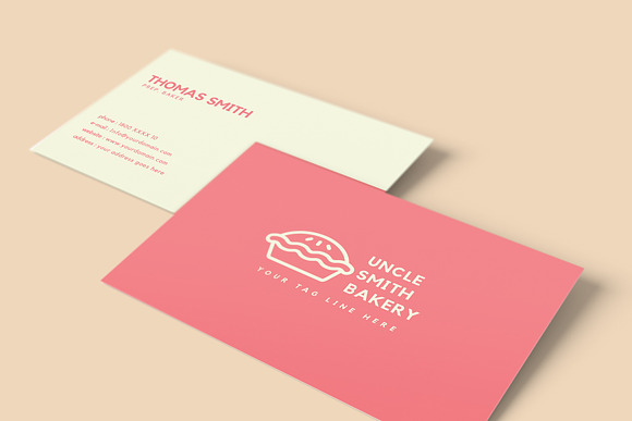 Minimal Bakery Business Card in Business Card Templates - product preview 6