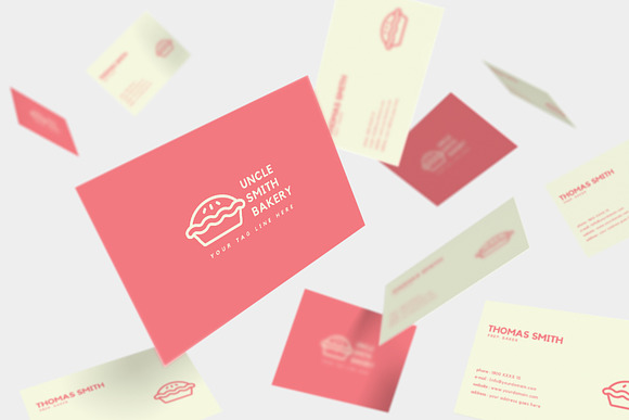 Minimal Bakery Business Card in Business Card Templates - product preview 9