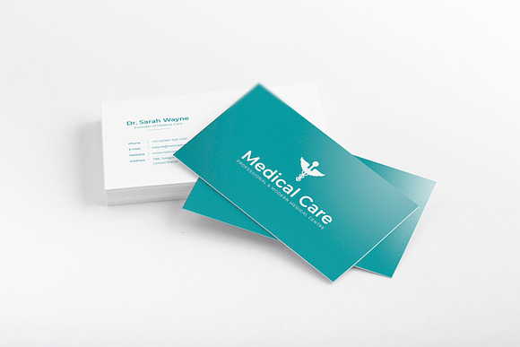 Medical Minimal Business Card in Business Card Templates - product preview 2