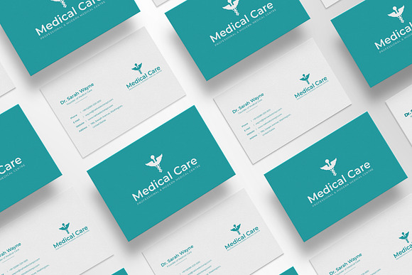 Medical Minimal Business Card in Business Card Templates - product preview 3