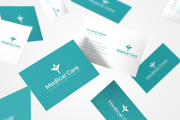 Medical Minimal Business Card in Business Card Templates - product preview 6