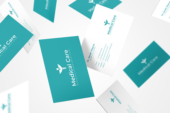 Medical Minimal Business Card in Business Card Templates - product preview 7