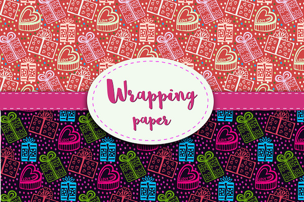 Wrapping paper. Gift wrap