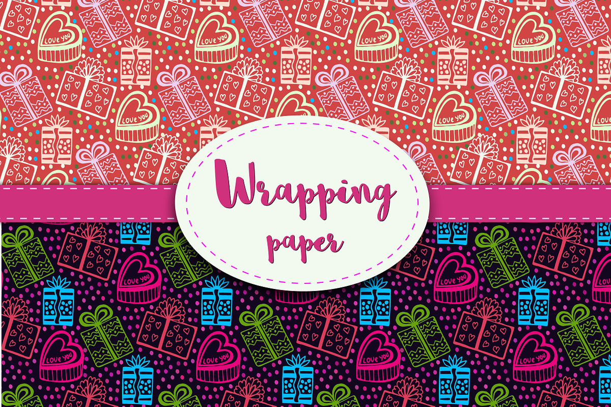 Wrapping paper. Gift wrap in Patterns - product preview 8