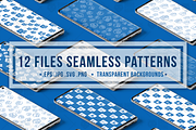 Document Files Seamless Patterns Set