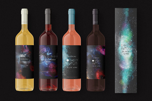 Space Watercolor Backgrounds Set in Textures - product preview 11