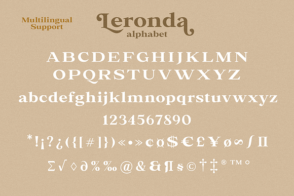 Leronda in Serif Fonts - product preview 10