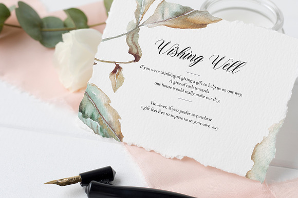 Fallen Leaf Wedding Invitation in Wedding Templates - product preview 5