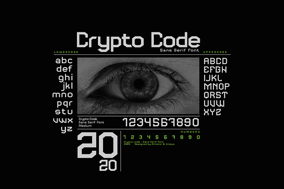 Crypto code - Sans Serif font family in Sans-Serif Fonts - product preview 5