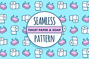 Seamless toilet paper pattern