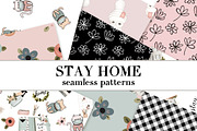 Stay Home seamless papers