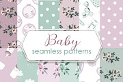 Baby girl seamless papers